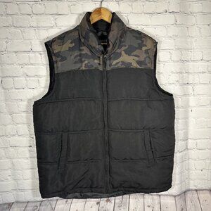 Smith's Workwear Vest Camo Double Insulated Puffer Work Utility Outerwear